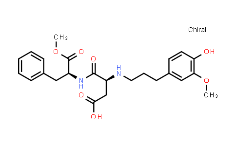 (S)-3-((3-(4-Hydroxy-3-methoxyphenyl)propyl)amino)-4-(((S)-1-methoxy-1-oxo-3-phenylpropan-2-yl)amino)-4-oxobutanoic acid