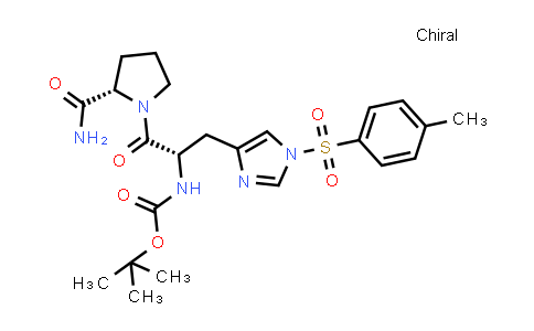 tert-Butyl ((S)-1-((S)-2-carbamoylpyrrolidin-1-yl)-1-oxo-3-(1-tosyl-1H-imidazol-4-yl)propan-2-yl)carbamate