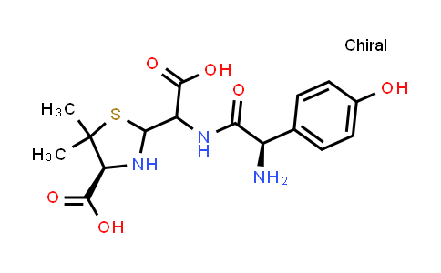 (4S)-2-(((R)-2-Amino-2-(4-hydroxyphenyl)acetamido)(carboxy)methyl)-5,5-dimethylthiazolidine-4-carboxylic acid