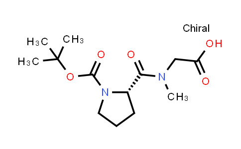 (S)-2-(1-(tert-Butoxycarbonyl)-N-methylpyrrolidine-2-carboxamido)acetic acid