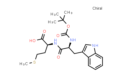 (S)-2-((S)-2-((tert-Butoxycarbonyl)amino)-3-(1H-indol-3-yl)propanamido)-4-(methylthio)butanoic acid