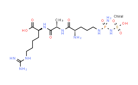 (2S)-2-((2S)-2-((2S)-2-Amino-5-((amino(sulfoamino)phosphoryl)amino)pentanamido)propanamido)-6-guanidinohexanoic acid