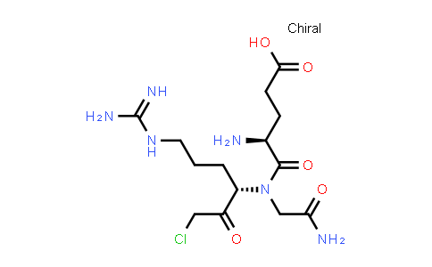 (S)-4-Amino-5-((2-amino-2-oxoethyl)((S)-1-chloro-6-guanidino-2-oxohexan-3-yl)amino)-5-oxopentanoic acid