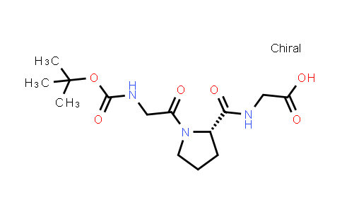 (S)-2-(1-(2-((tert-Butoxycarbonyl)amino)acetyl)pyrrolidine-2-carboxamido)acetic acid
