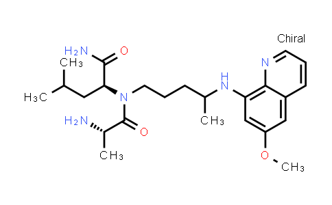 (2S)-2-((2S)-2-Amino-N-(4-((6-methoxyquinolin-8-yl)amino)pentyl)propanamido)-4-methylpentanamide