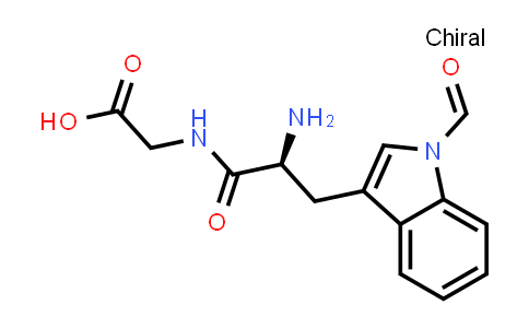 (S)-2-(2-Amino-3-(1-formyl-1H-indol-3-yl)propanamido)acetic acid
