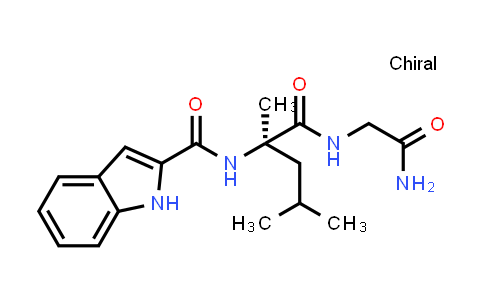 (R)-N-(1-((2-Amino-2-oxoethyl)amino)-2,4-dimethyl-1-oxopentan-2-yl)-1H-indole-2-carboxamide