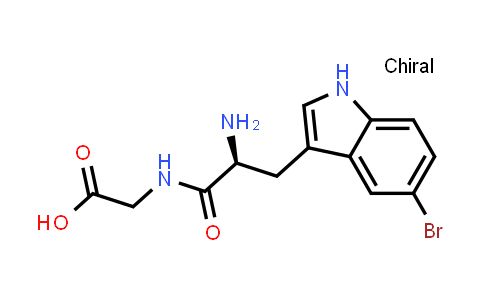 (S)-2-(2-Amino-3-(5-bromo-1H-indol-3-yl)propanamido)acetic acid