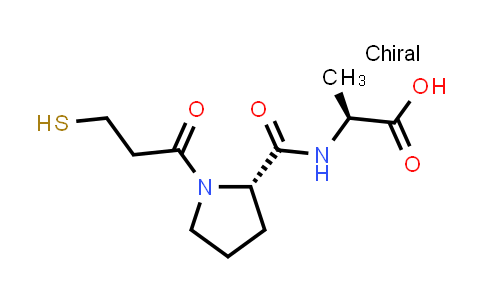 (S)-2-((S)-1-(3-Mercaptopropanoyl)pyrrolidine-2-carboxamido)propanoic acid