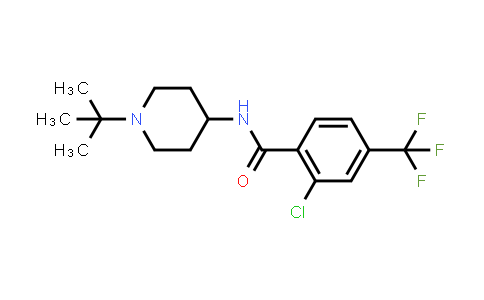 N-(1-(tert-butyl)piperidin-4-yl)-2-chloro-4-(trifluoromethyl)benzamide