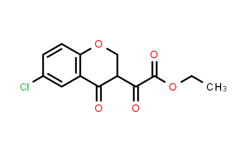 2H-1-Benzopyran-3-acetic acid, 6-chloro-3,4-dihydro-α,4-dioxo-, ethyl ester