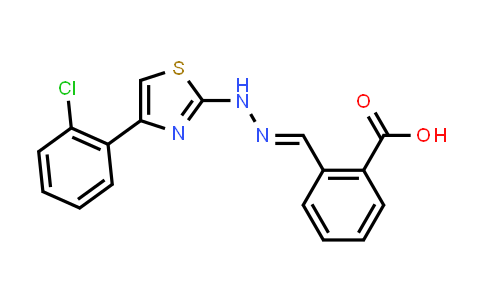 Benzoic acid, 2-[(E)-[2-[4-(2-chlorophenyl)-2-thiazolyl]hydrazinylidene]methyl]-
