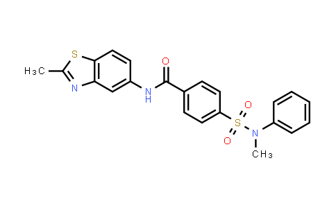 Benzamide, N-(2-methyl-5-benzothiazolyl)-4-[(methylphenylamino)sulfonyl]-