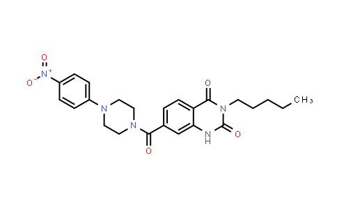 2,4(1H,3H)-Quinazolinedione, 7-[[4-(4-nitrophenyl)-1-piperazinyl]carbonyl]-3-pentyl-