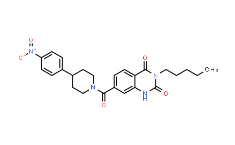 2,4(1H,3H)-Quinazolinedione, 7-[[4-(4-nitrophenyl)-1-piperidinyl]carbonyl]-3-pentyl-