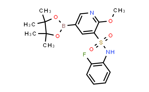 3-Pyridinesulfonamide, N-(2-fluorophenyl)-2-methoxy-5-(4,4,5,5-tetramethyl-1,3,2-dioxaborolan-2-yl)-