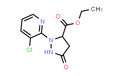 3-Pyrazolidinecarboxylic acid, 2-(3-chloro-2-pyridinyl)-5-oxo-, ethyl ester