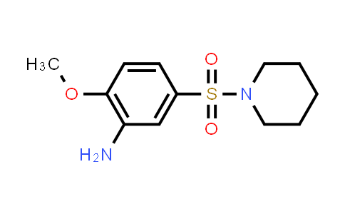 2-methoxy-5-(1-piperidinylsulfonyl)- Benzenamine