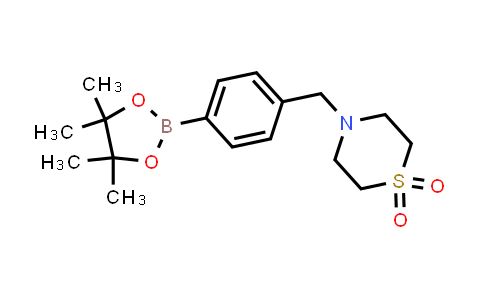 4-[4-(4,4,5,5-Tetramethyl[1,3,2]dioxaborolan-2-yl)benzyl]thiomorpholine 1,1-dioxide