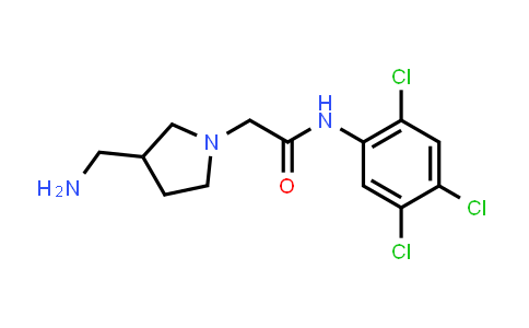 2-[3-(Aminomethyl)pyrrolidin-1-yl]-N-(2,4,5-trichlorophenyl)acetamide