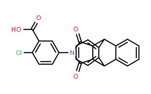 2-chloro-5-(16,18-dioxo-17-azapentacyclo[6.6.5.0~2,7~.0~9,14~.0~15,19~]nonadeca-2,4,6,9,11,13-hexaen-17-yl)benzoic acid