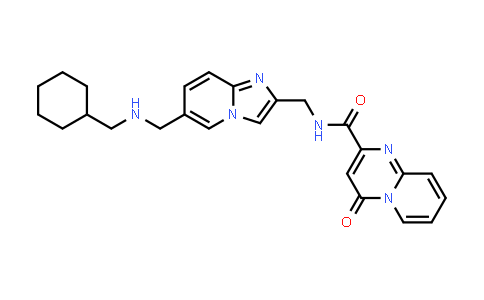 4H-Pyrido[1,2-a]pyrimidine-2-carboxamide, N-[[6-[[(cyclohexylmethyl)amino]methyl]imidazo[1,2-a]pyridin-2-yl]methyl]-4-oxo-