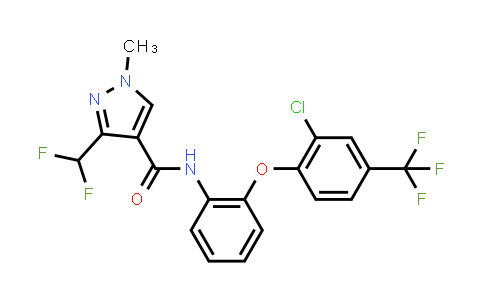 1H-Pyrazole-4-carboxamide, N-[2-[2-chloro-4-(trifluoromethyl)phenoxy]phenyl]-3-(difluoromethyl)-1-methyl-