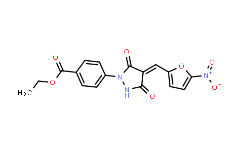 4-[4-[(5-Nitro-2-furanyl)methylene]-3,5-dioxo-1-pyrazolidinyl]benzoic acid ethyl ester