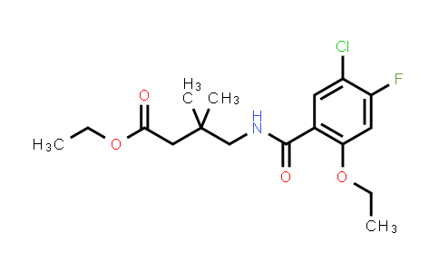 Butanoic acid, 4-[(5-chloro-2-ethoxy-4-fluorobenzoyl)amino]-3,3-dimethyl-, ethyl ester