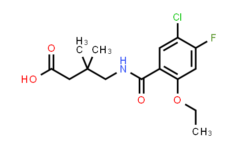 Butanoic acid, 4-[(5-chloro-2-ethoxy-4-fluorobenzoyl)amino]-3,3-dimethyl-