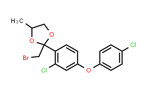 2-(bromomethyl)-2-[2-chloro-4-(4-chlorophenoxy)phenyl]-4-methyl-1,3-Dioxolane