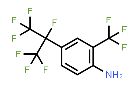 4-[1,2,2,2-tetrafluoro-1-(trifluoromethyl)ethyl]-2-(trifluoromethyl)- Benzenamine