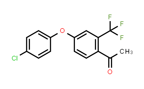 1-(4-(4-chlorophenoxy)-2-(trifluoromethyl)phenyl)ethanone