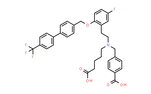 Benzoic acid, 4-[[(4-carboxybutyl)[2-[5-fluoro-2-[[4'-(trifluoromethyl)[1,1'-biphenyl]-4-yl]methoxy]phenyl]ethyl]amino]methyl]-