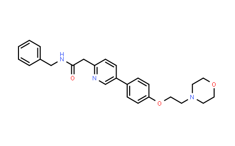 N-benzyl-2-[5-[4-(2-morpholin-4-ylethoxy)phenyl]pyridin-2-yl]acetamide