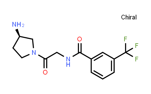 (R)-N-(2-(3-aminopyrrolidin-1-yl)-2-oxoethyl)-3-(trifluoromethyl)benzamide
