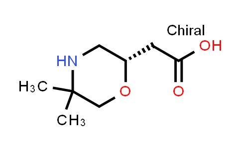 2-Morpholineacetic acid, 5,5-dimethyl-, hydrochloride (1:1), (2S)-