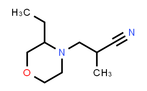 4-Morpholinepropanenitrile, 3-ethyl-α-methyl-