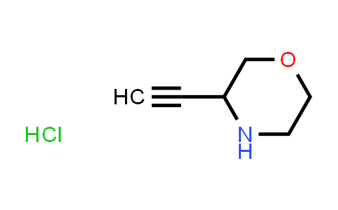 Morpholine, 3-ethynyl-, hydrochloride