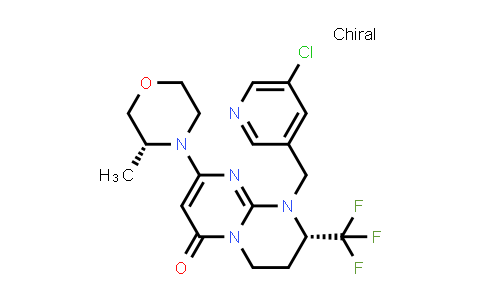 4H-Pyrimido[1,2-a]pyrimidin-4-one, 9-[(5-chloro-3-pyridinyl)methyl]-6,7,8,9-tetrahydro-2-[(3R)-3-methyl-4-morpholinyl]-8-(trifluoromethyl)-, (8S)-