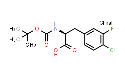 (S)-2-((tert-Butoxycarbonyl)amino)-3-(4-chloro-3-fluorophenyl)propanoic acid