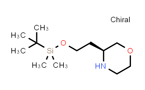 Morpholine, 3-[2-[[(1,1-dimethylethyl)dimethylsilyl]oxy]ethyl]-, (3S)-