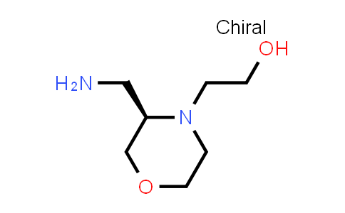 4-Morpholineethanol, 3-(aminomethyl)-, (3R)-