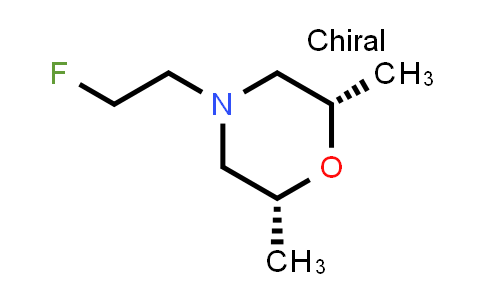 Morpholine, 4-(2-fluoroethyl)-2,6-dimethyl-, (2R,6S)-