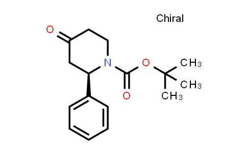 1-Piperidinecarboxylic acid, 4-oxo-2-phenyl-, 1,1-dimethylethyl ester, (2R)-