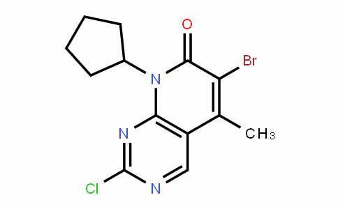 6-bromo-2-chloro-8-cyclopentyl-5-Methylpyrido[2,3-d]pyriMidin-7(8H)-one