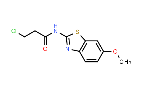 3-Chloro-N-(6-methoxy-1,3-benzothiazol-2-YL)propanamide