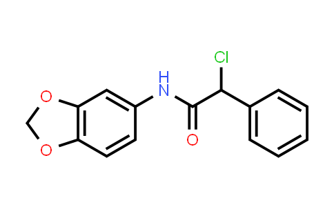 N-1,3-benzodioxol-5-yl-2-chloro-2-phenylacetamide