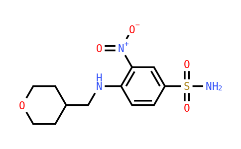 3-Nitro-4-((tetrahydro-2H-pyran-4-YL)methylamino)benzenesulfonamide