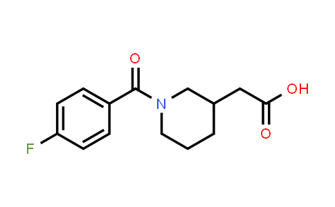 [1-(4-Fluorobenzoyl)piperidin-3-yl]acetic acid